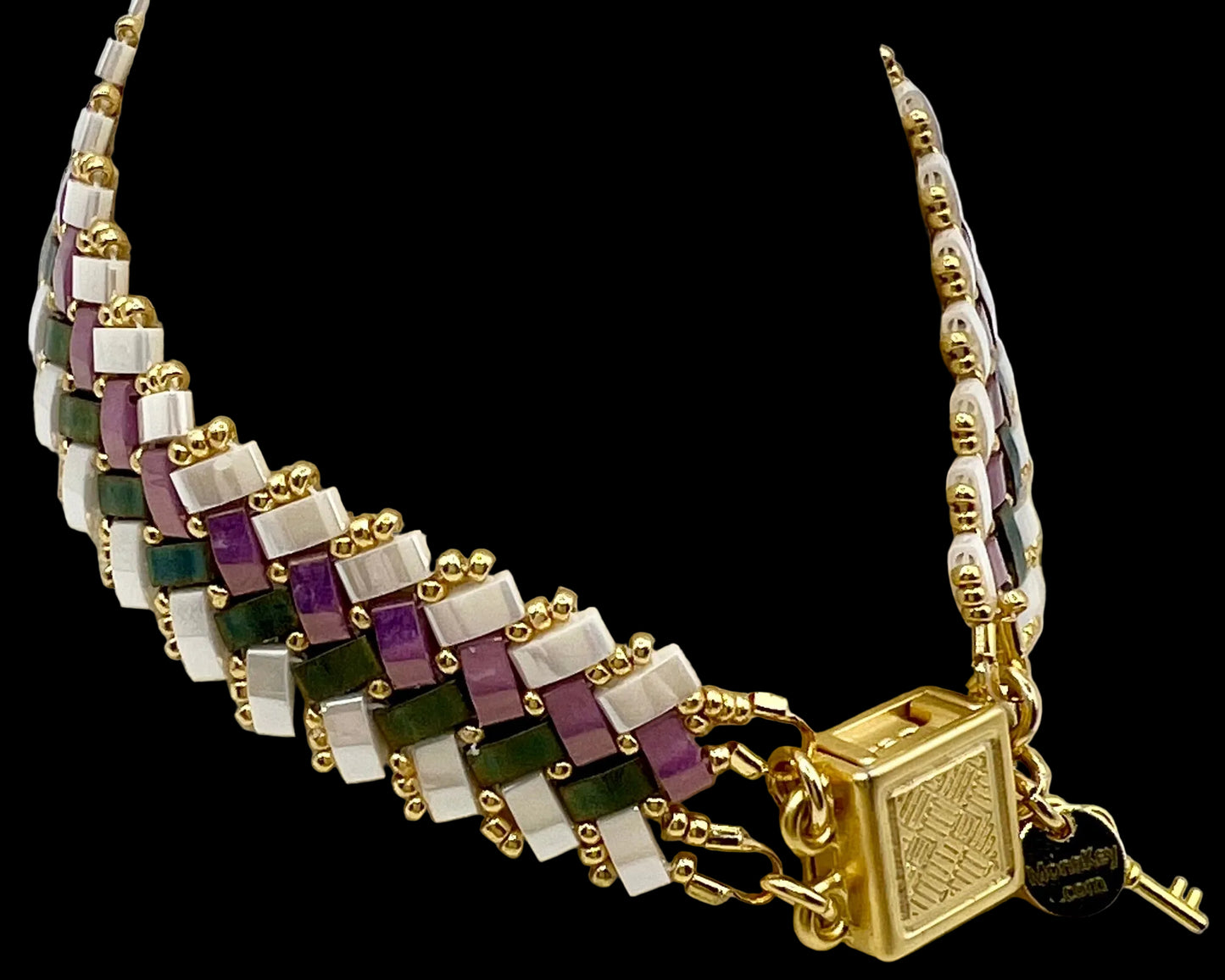 “Rio” Miyuki Herringbone Weave Bracelet