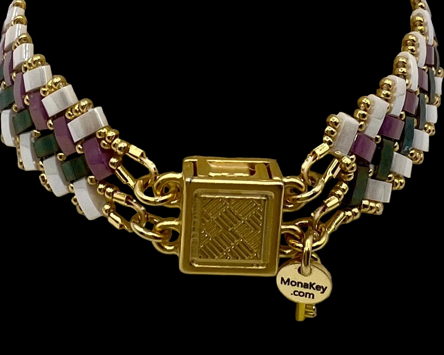“Rio” Miyuki Herringbone Weave Bracelet