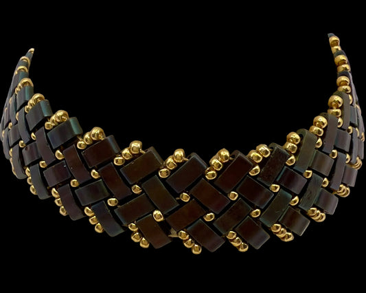“Del Mar” Miyuki Herringbone Weave Bracelet
