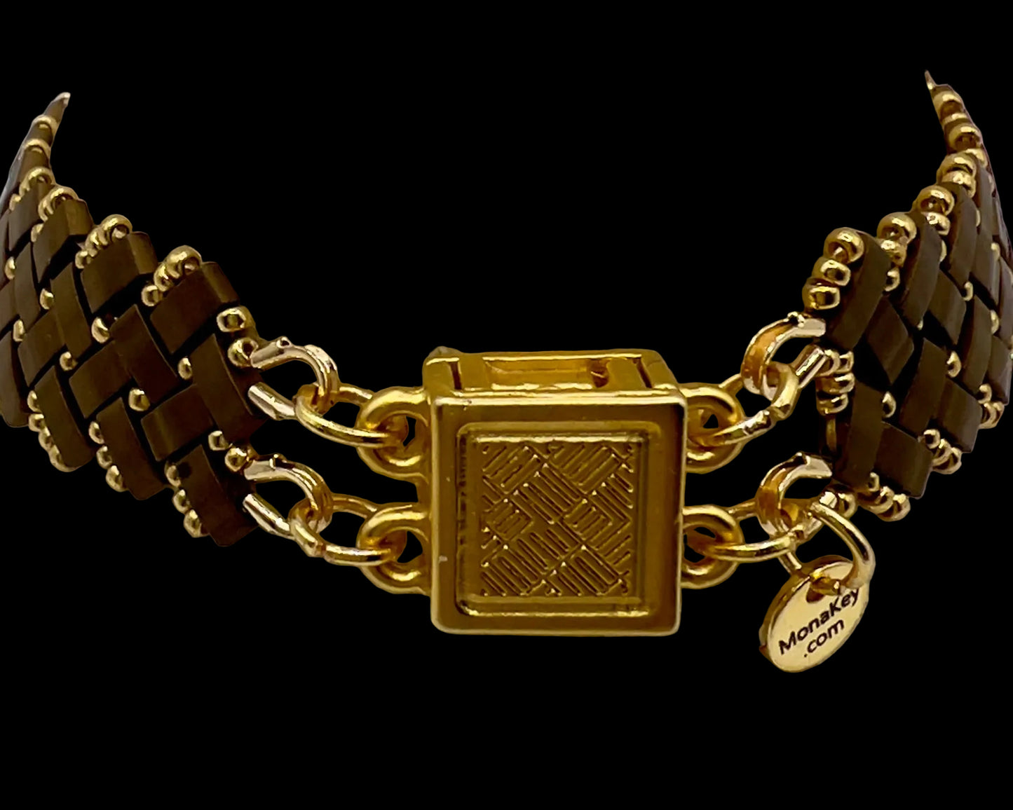 “Sahara” Miyuki Herringbone Weave Bracelet