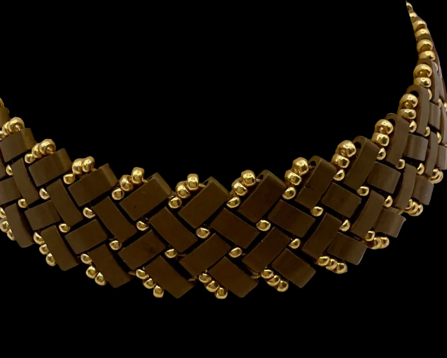 “Sahara” Miyuki Herringbone Weave Bracelet