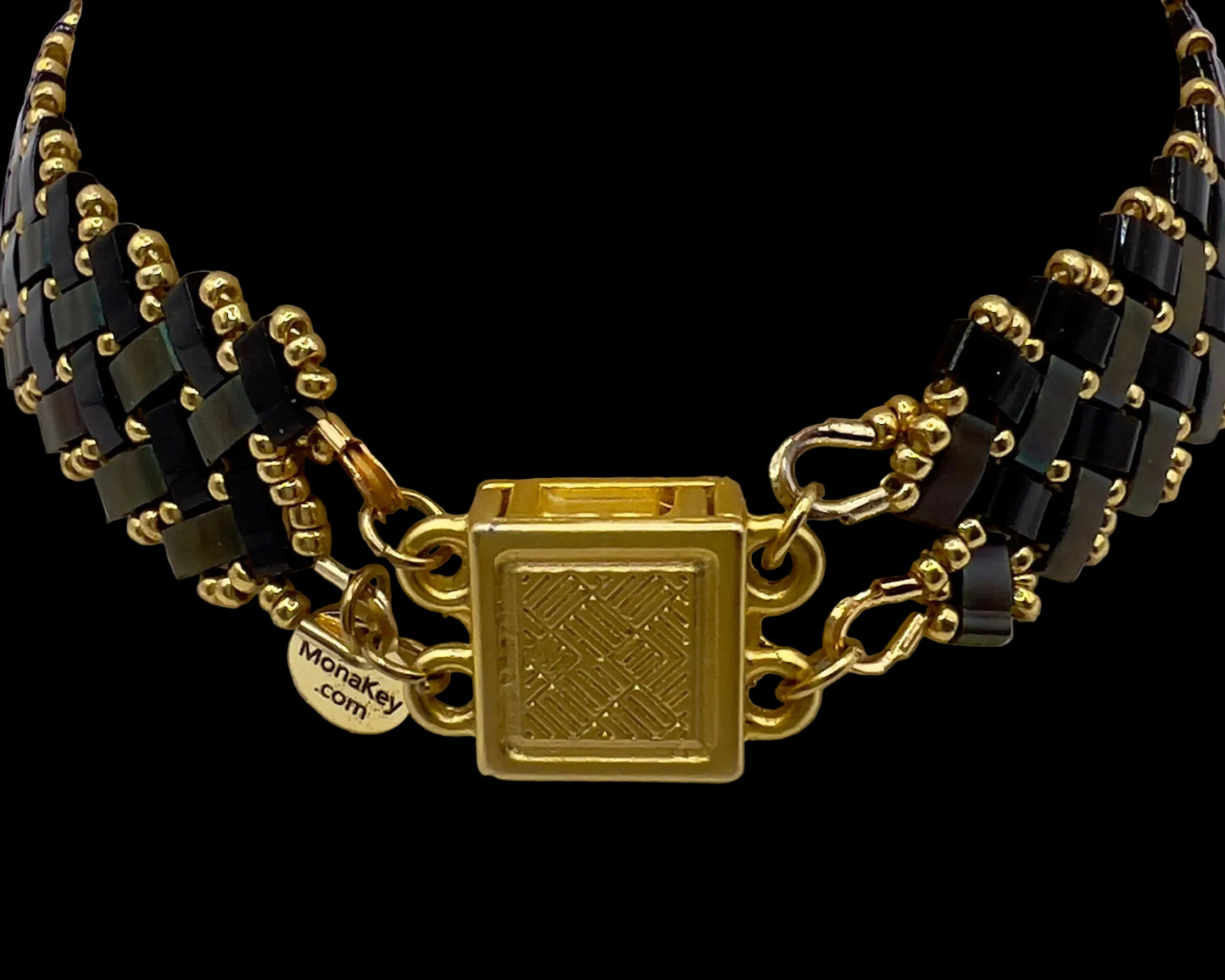 “Somersville” Miyuki Herringbone Weave Bracelet