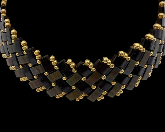 “Somersville” Miyuki Herringbone Weave Bracelet