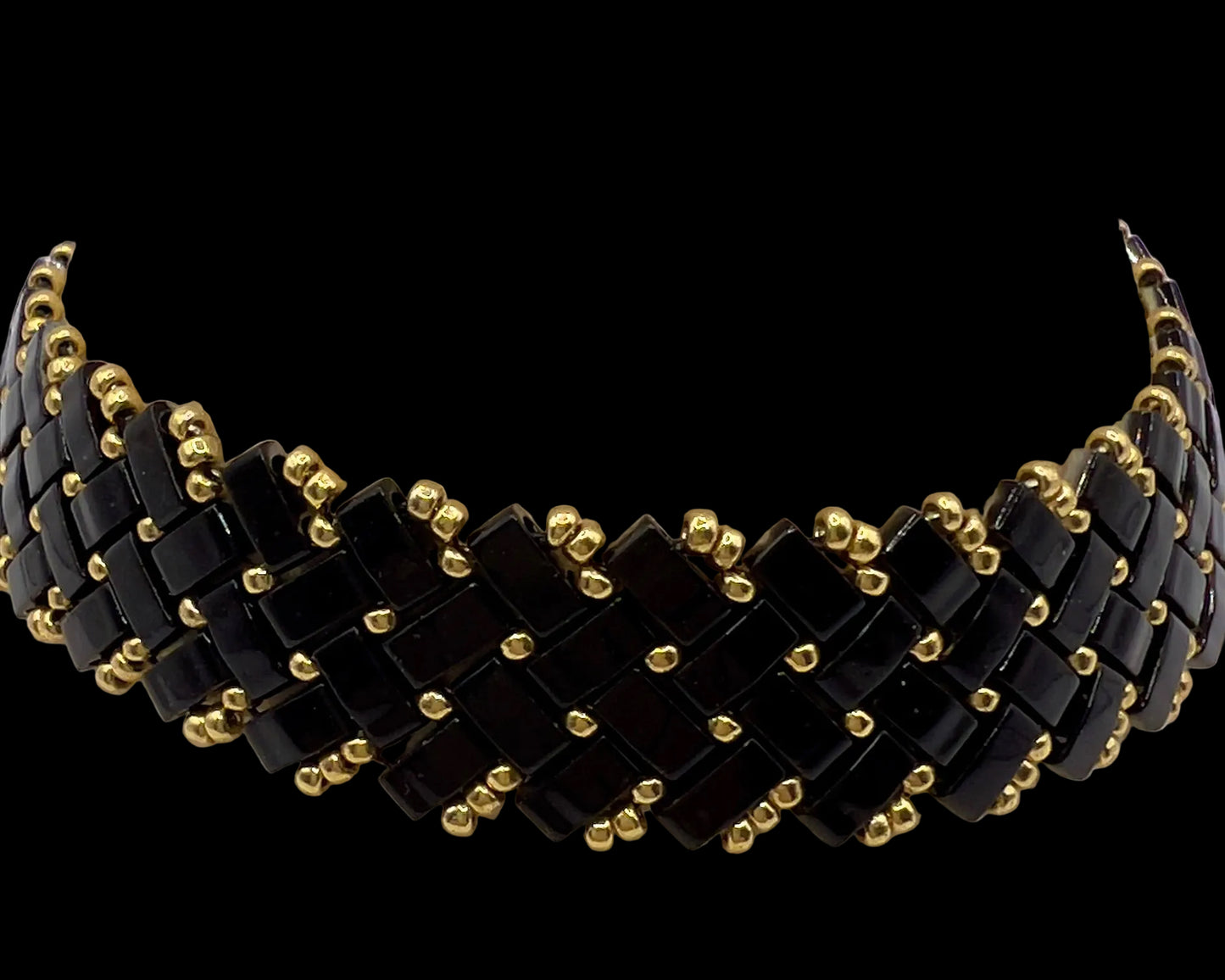 “Two Harbors” Miyuki Herringbone Weave Bracelet